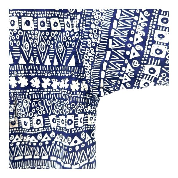 Vintage Nike Jacket Mens M 8-10 Blue Geo 1/4 Zip Windbreaker Anorak 90s Y2K - Picture 8 of 14